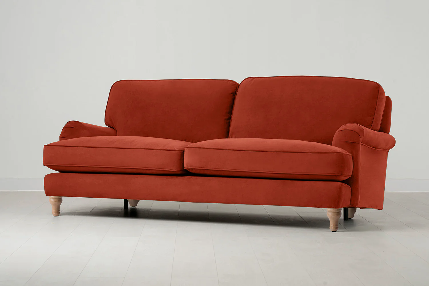 Model 15 3 Seater Sofa, Oak / Paprika - Image 2