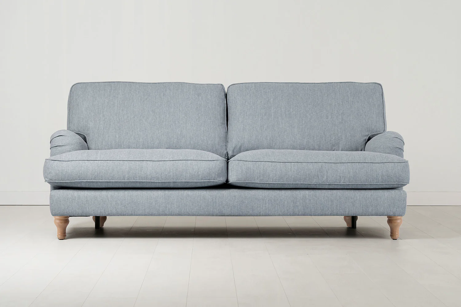 Model 15 3 Seater Sofa, Oak / Seaglass