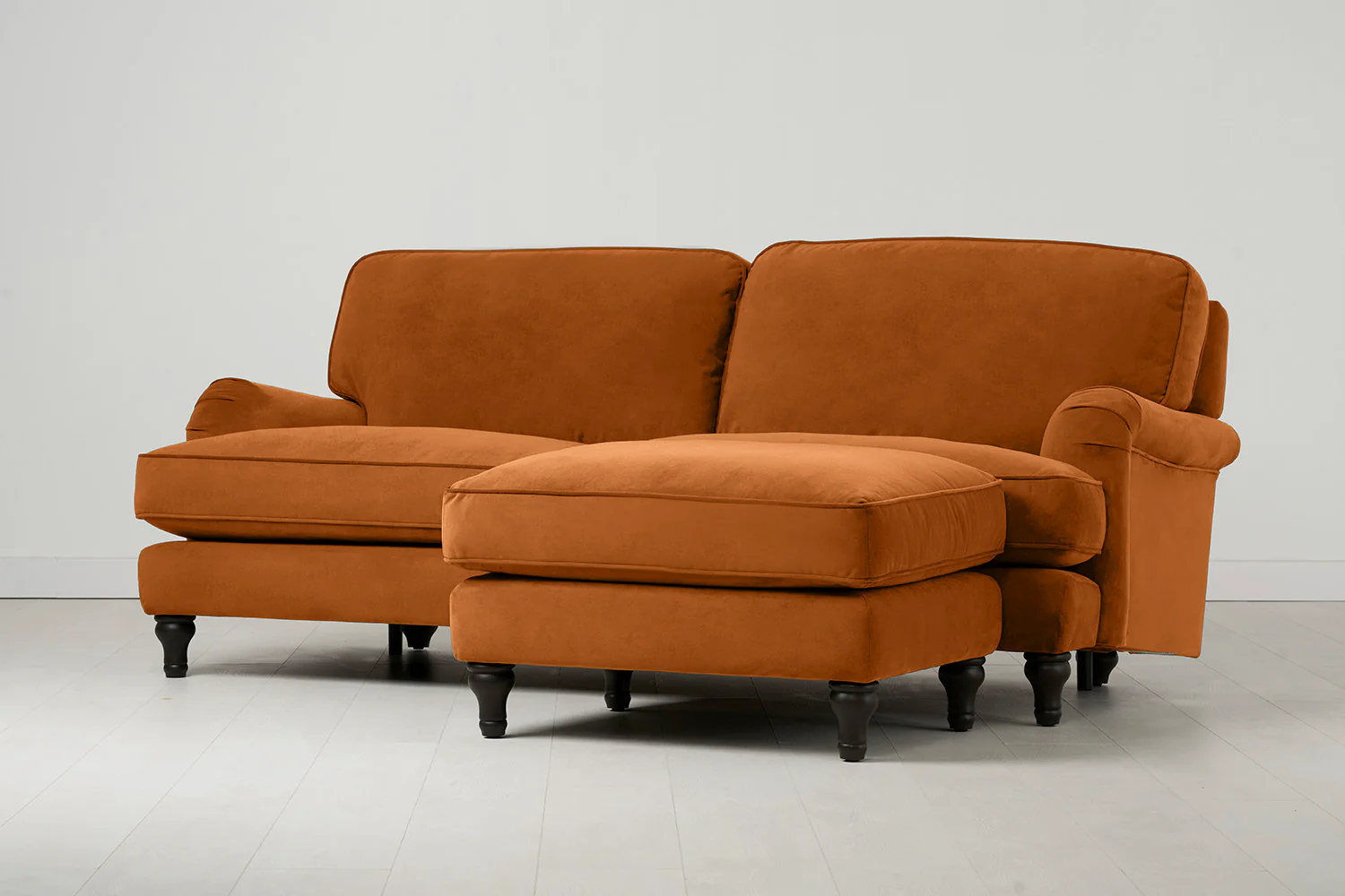 Model 15 3 Seater Sofa with Ottoman, Bronze - Image 3