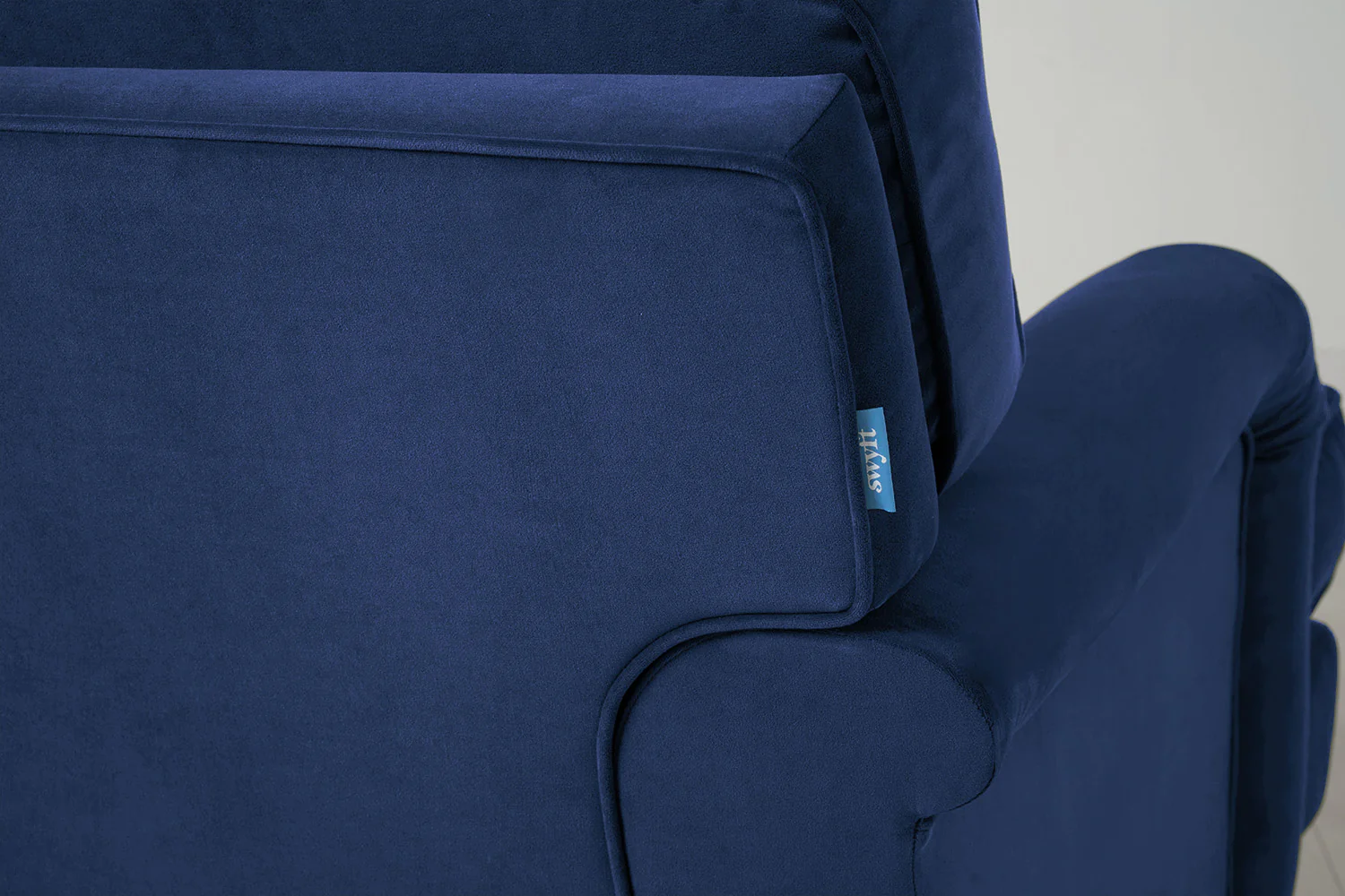Model 15 3 Seater Sofa with Ottoman, Indigo - Image 4