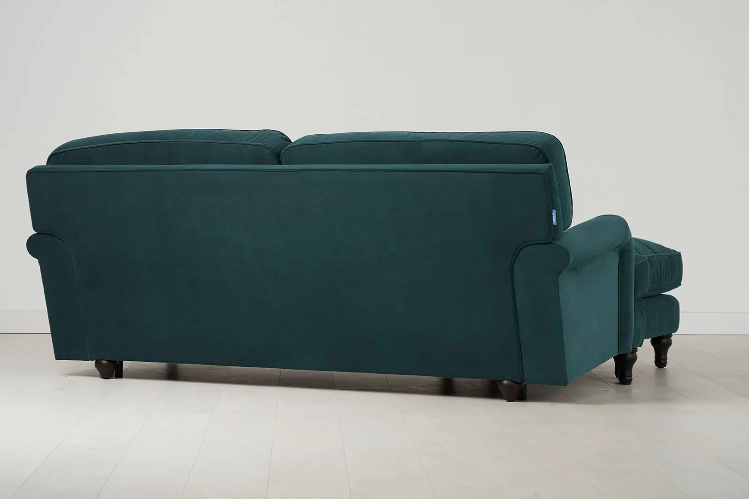 Model 15 3 Seater Sofa with Ottoman, Kingfisher - Image 3
