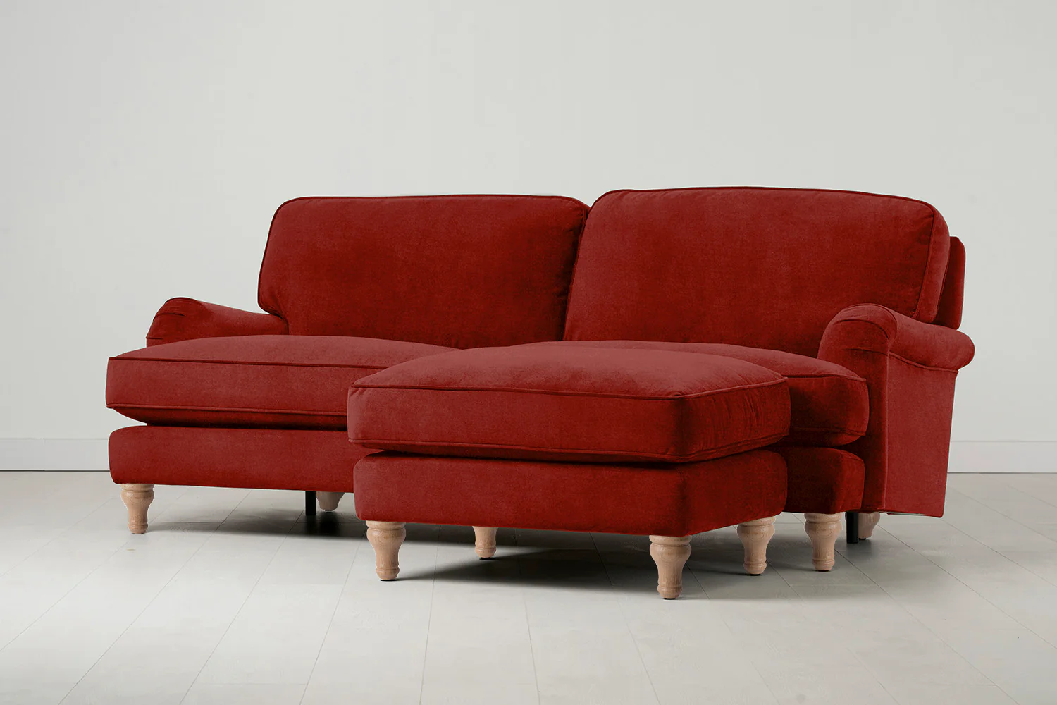 Model 15 3 Seater Sofa with Ottoman, Oak / Harissa - Image 2