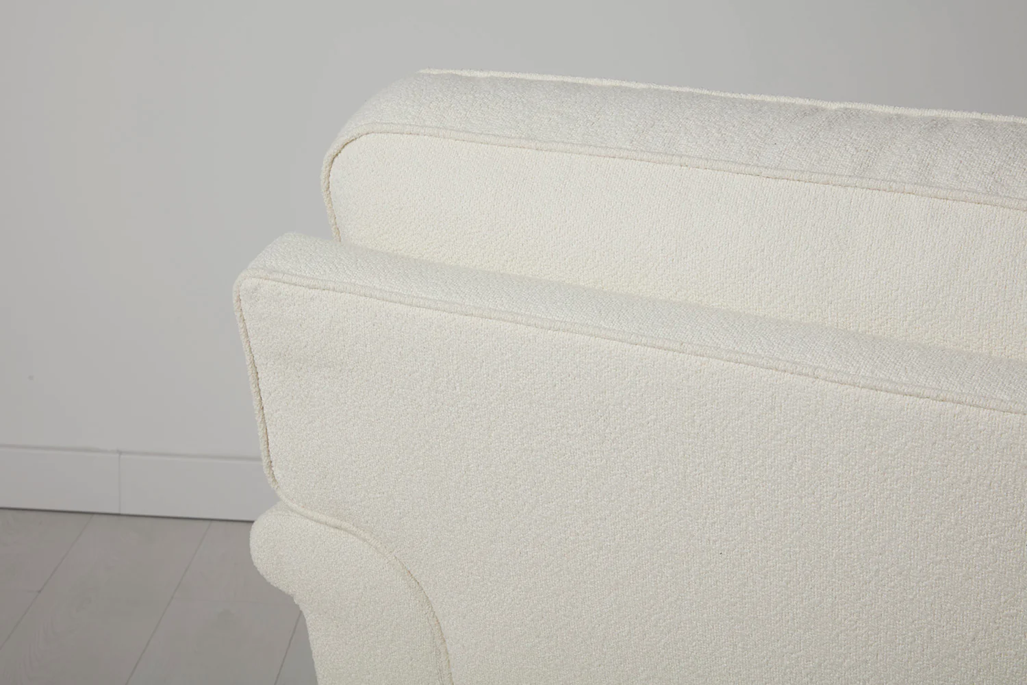 Model 15 3 Seater Sofa with Ottoman, Oak / Ivory - Image 4