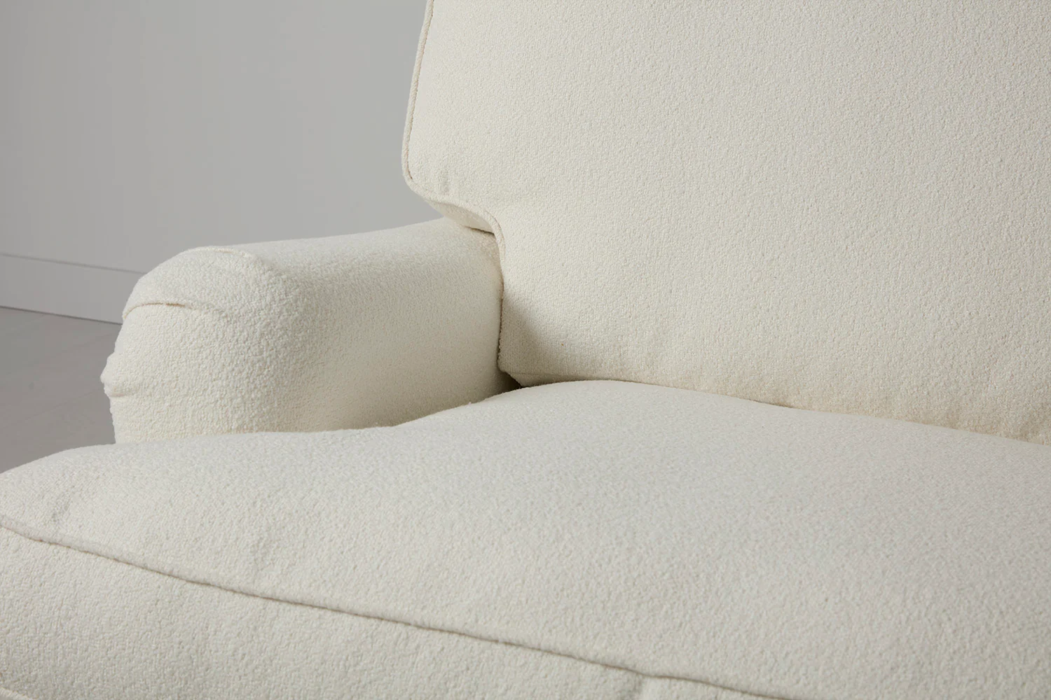 Model 15 3 Seater Sofa with Ottoman, Oak / Ivory - Image 6