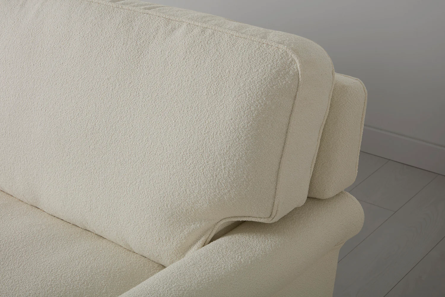 Model 15 3 Seater Sofa with Ottoman, Oak / Ivory - Image 7