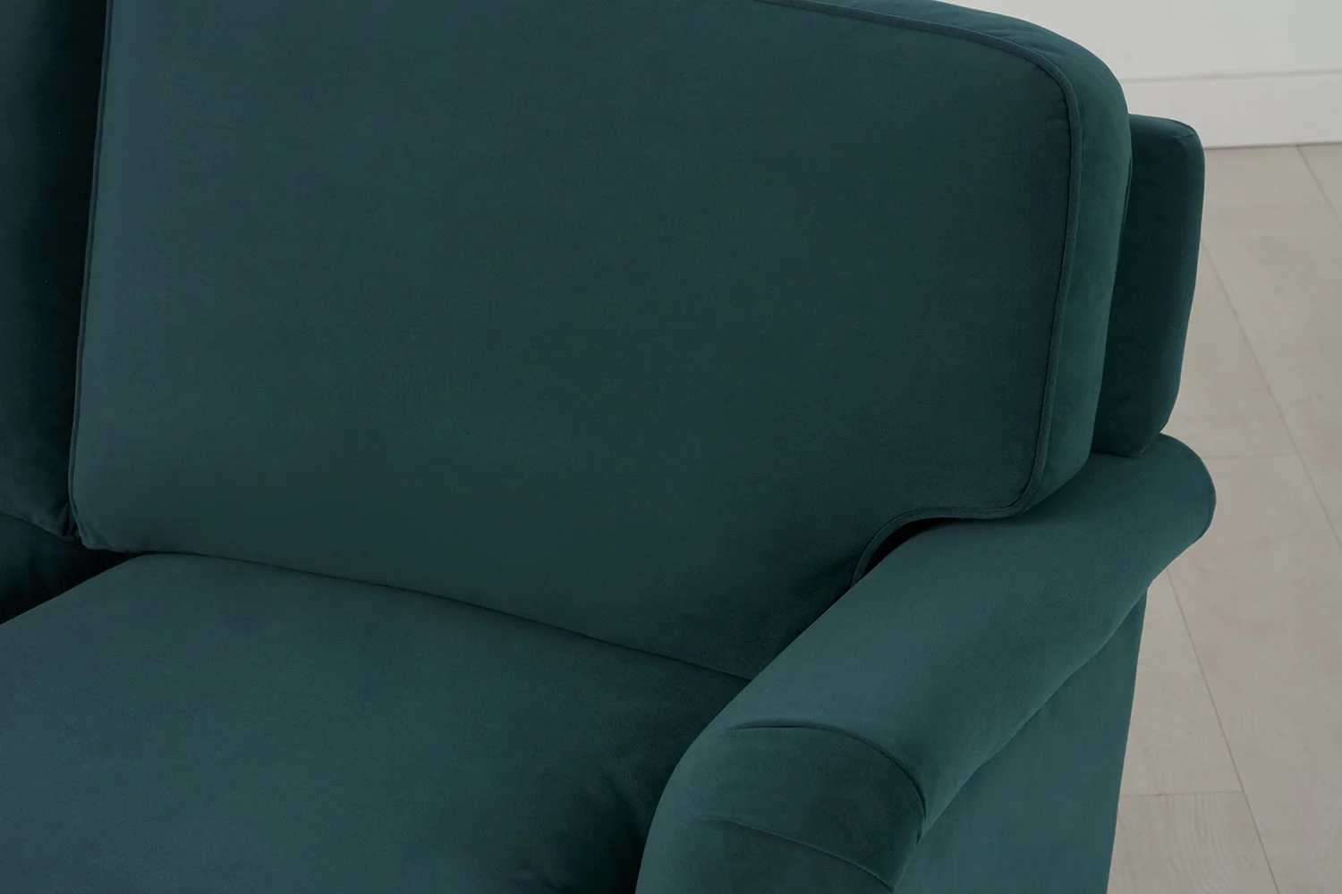 Model 15 3 Seater Sofa with Ottoman, Kingfisher - Image 9