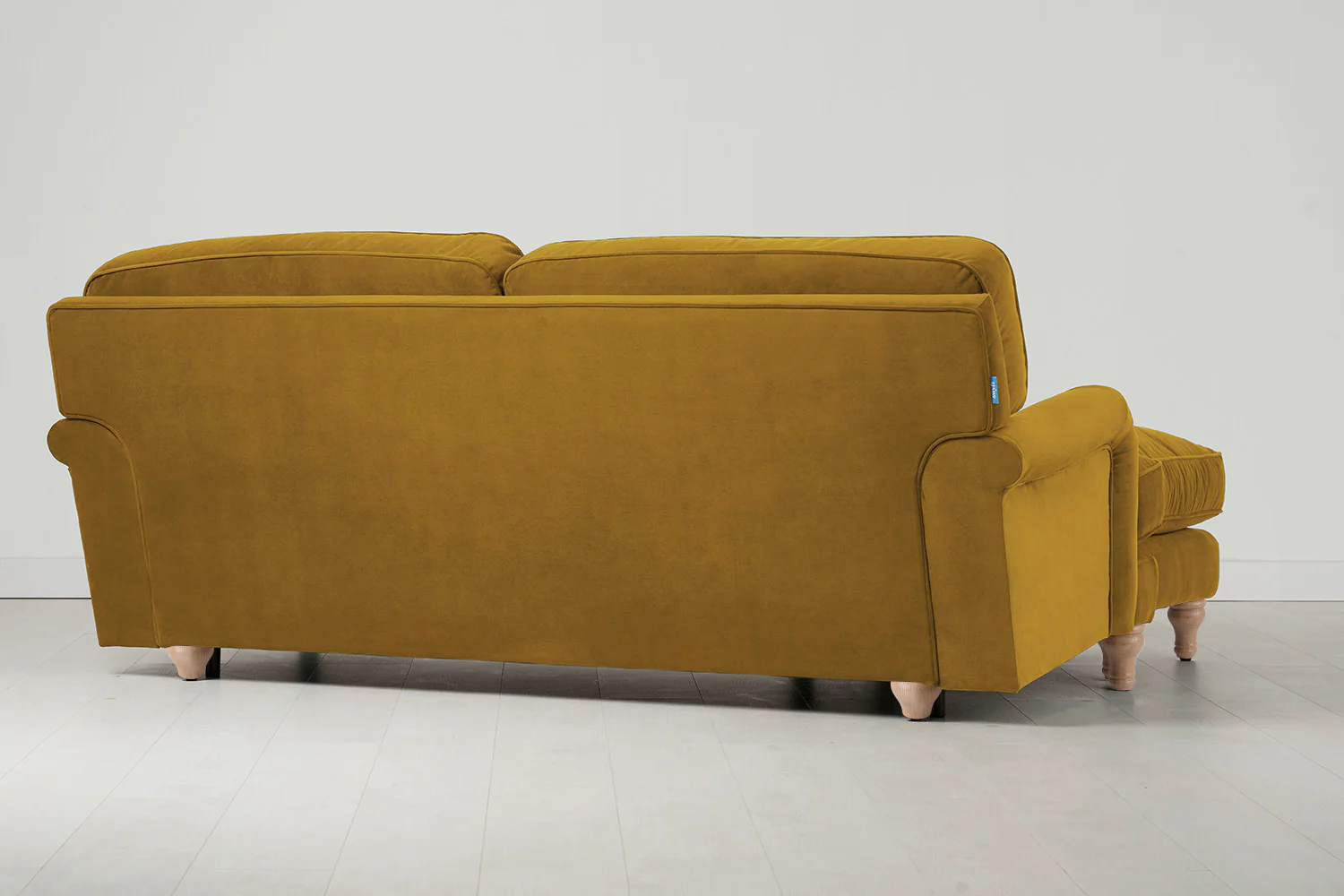 Model 15 3 Seater Sofa with Ottoman, Oak / Mustard - Image 3