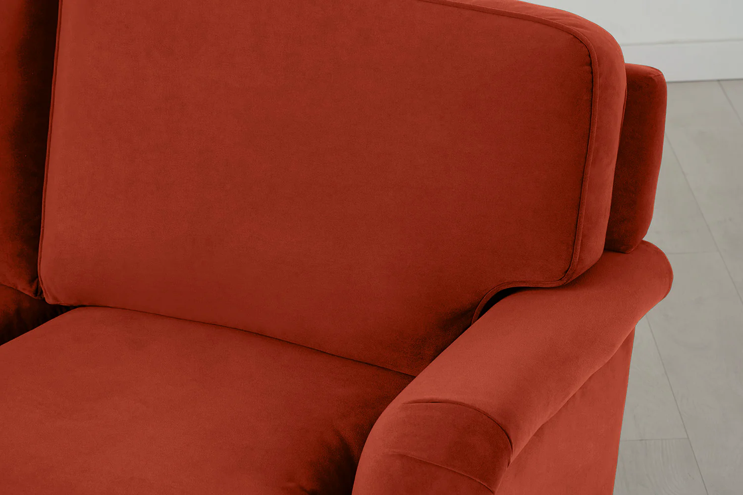 Model 15 3 Seater Sofa with Ottoman, Oak / Paprika - Image 7