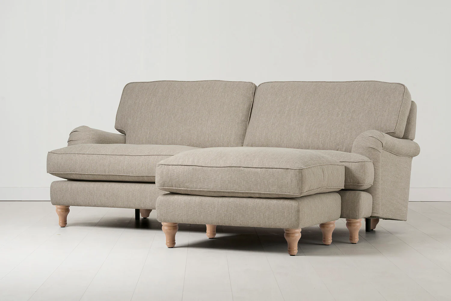 Model 15 3 Seater Sofa with Ottoman, Oak / Pumice - Image 2