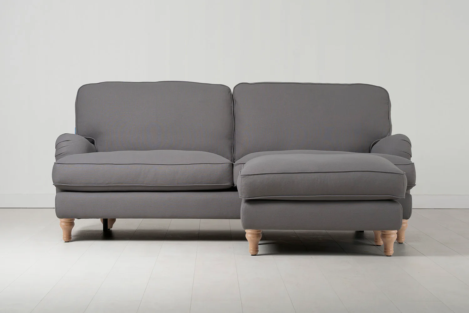 Model 15 3 Seater Sofa with Ottoman, Oak / Risso