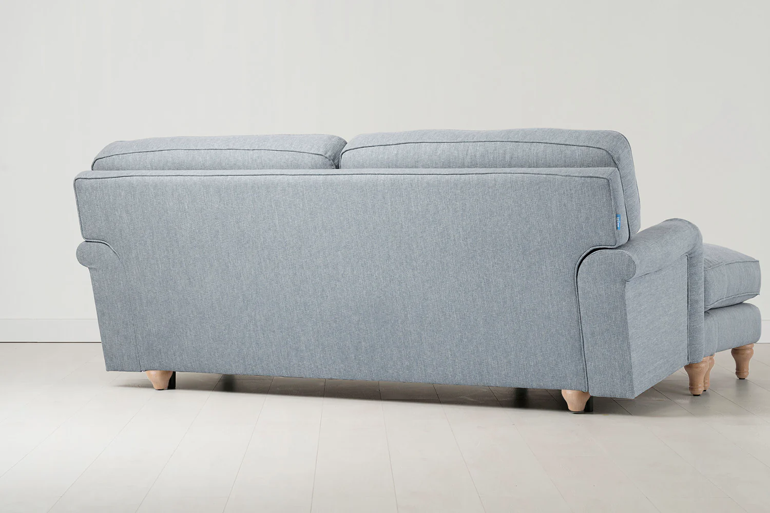 Model 15 3 Seater Sofa with Ottoman, Oak / Seaglass - Image 3