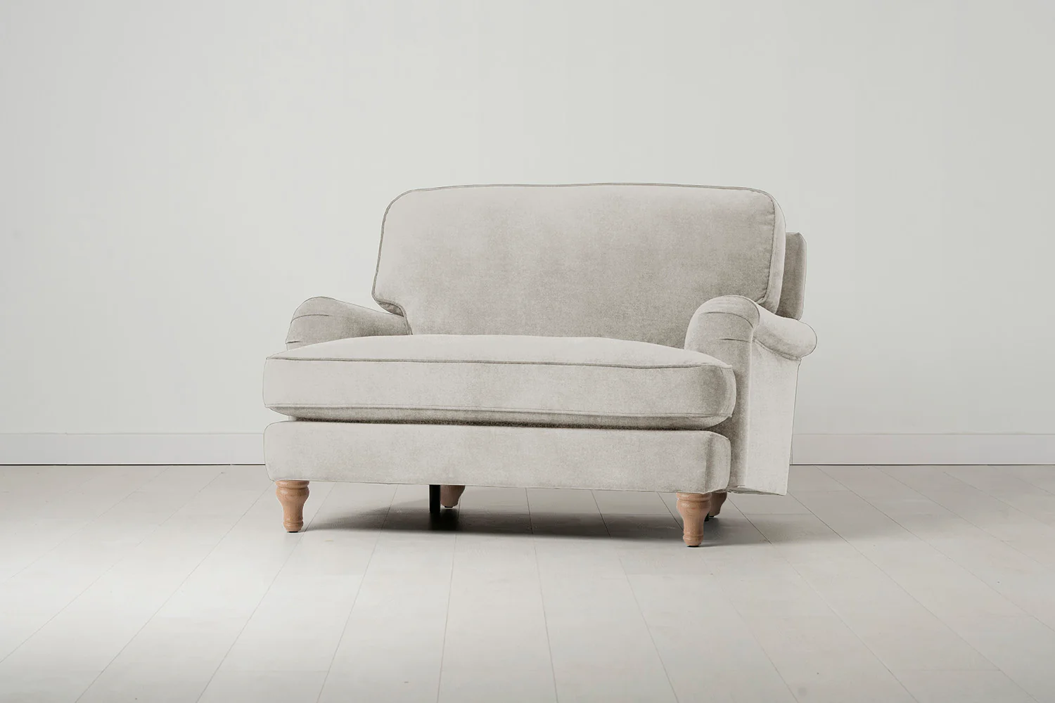 Model 15 Loveseat, Oak / Chalk - Image 2
