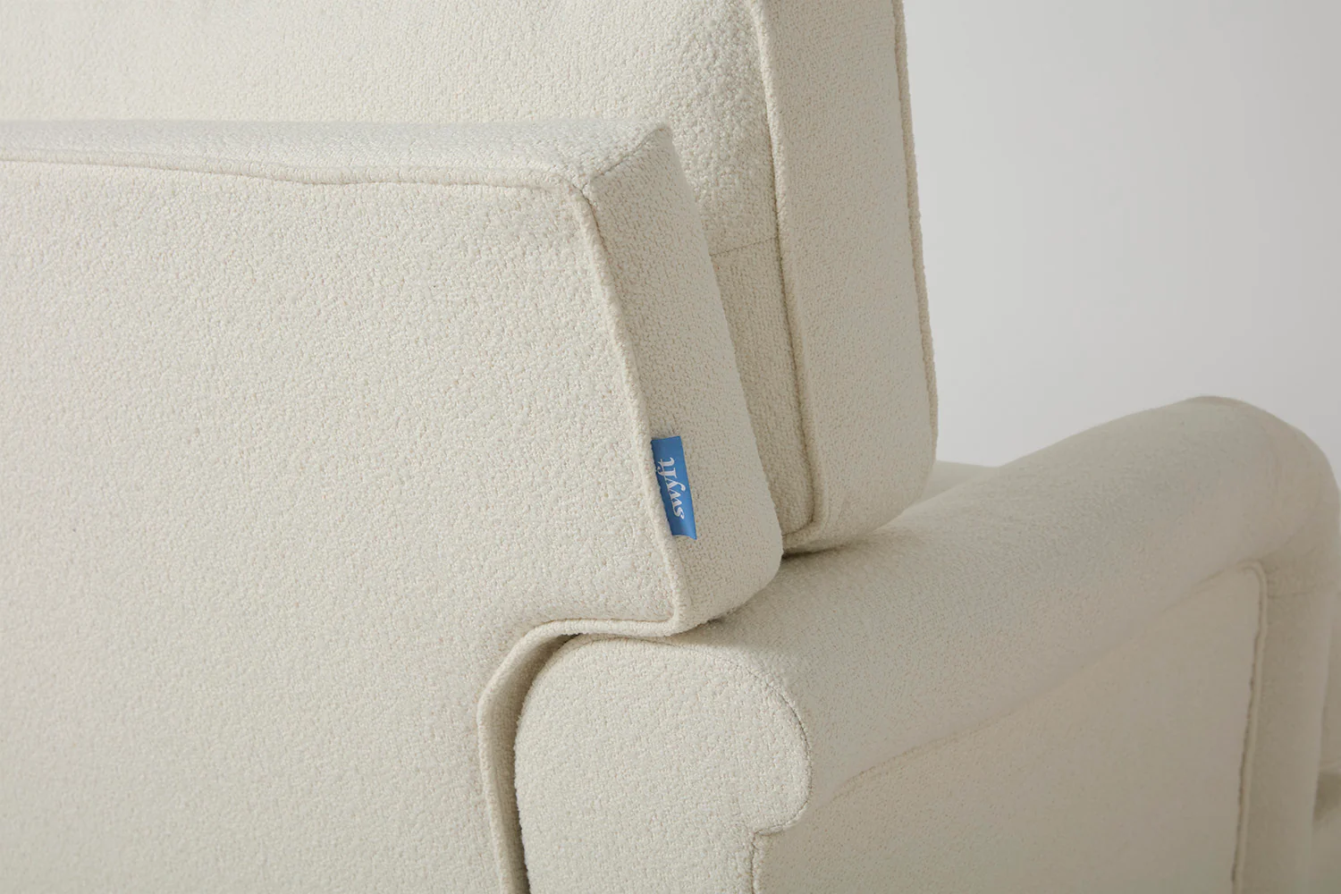 Model 15 Loveseat, Oak / Ivory - Image 4