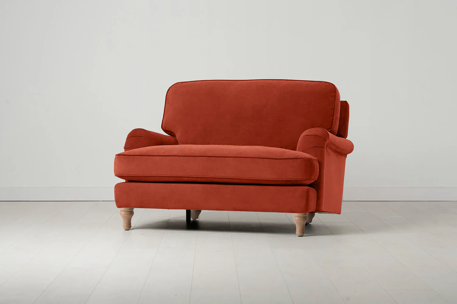 Model 15 Loveseat, Oak / Paprika - Image 2