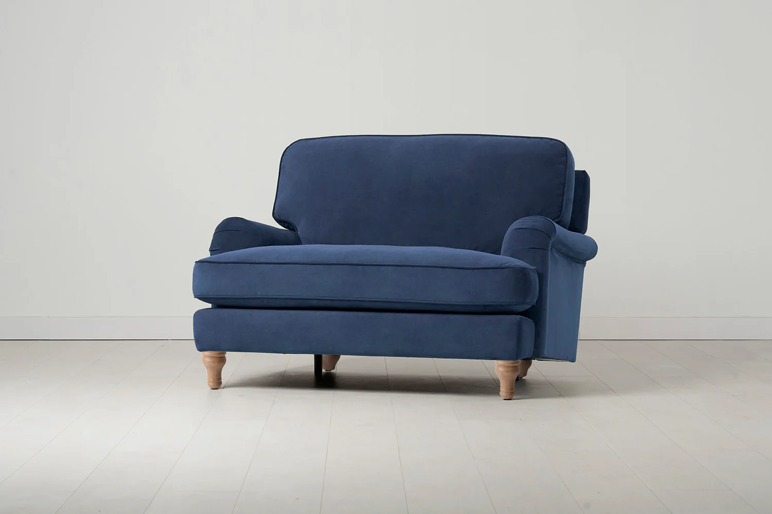 Model 15 Loveseat, Oak / Teal - Image 2