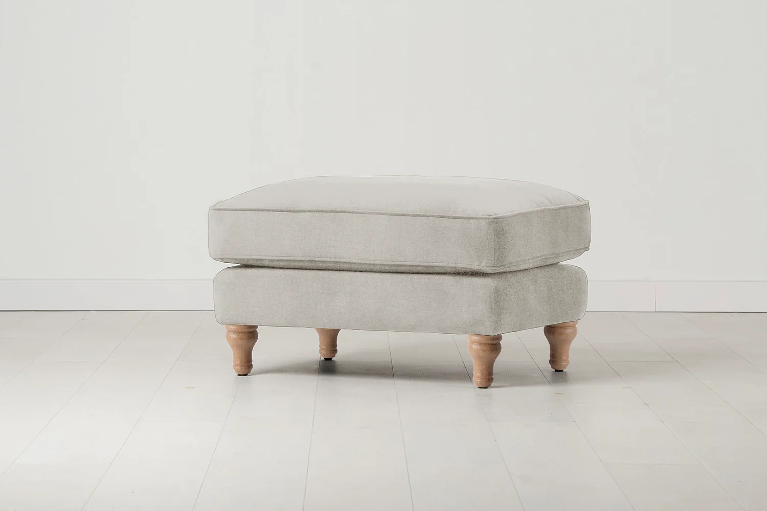 Model 15 Ottoman, Oak / Chalk - Image 3