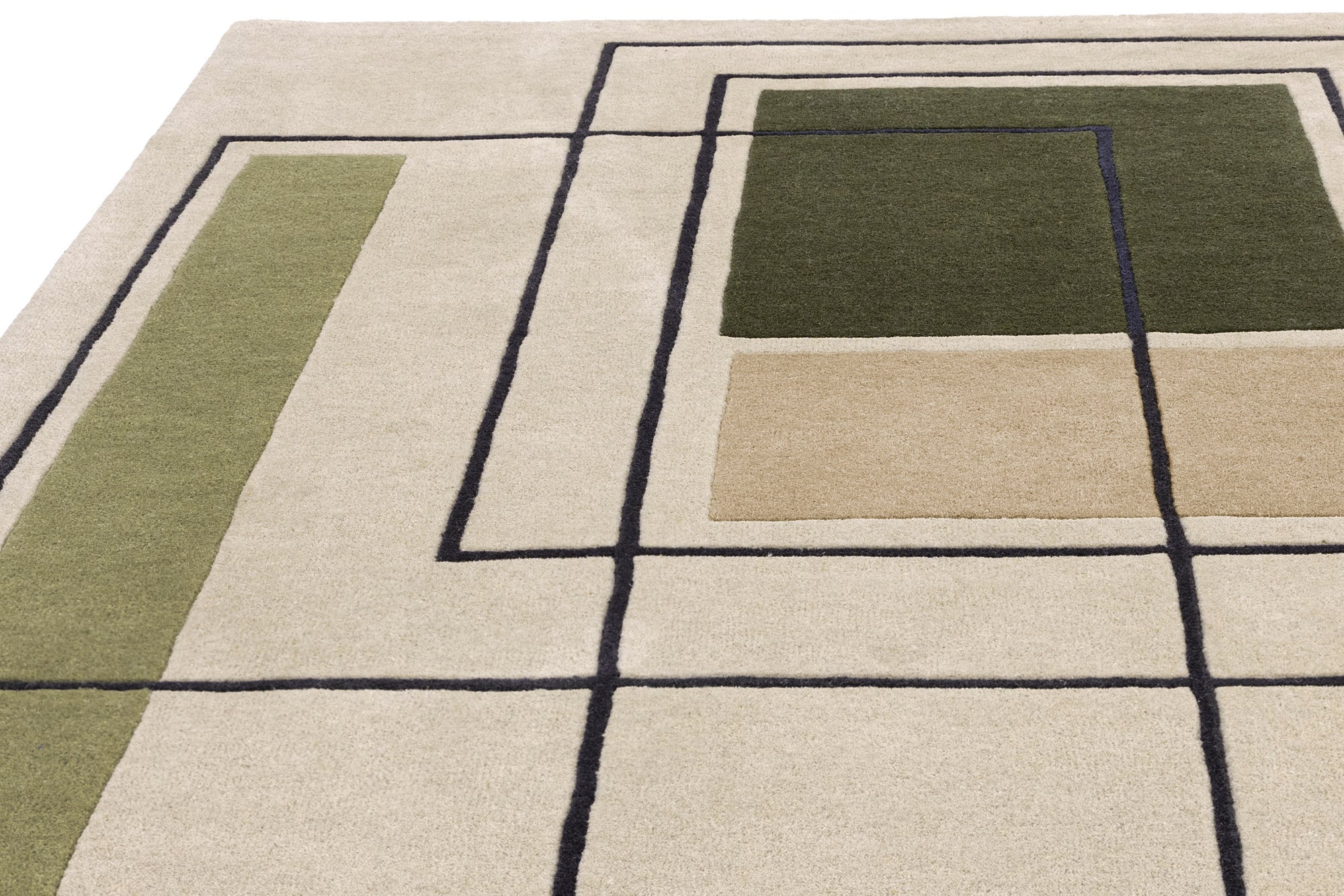 Reef Outline Khaki Rug, 120x170 - Image 4