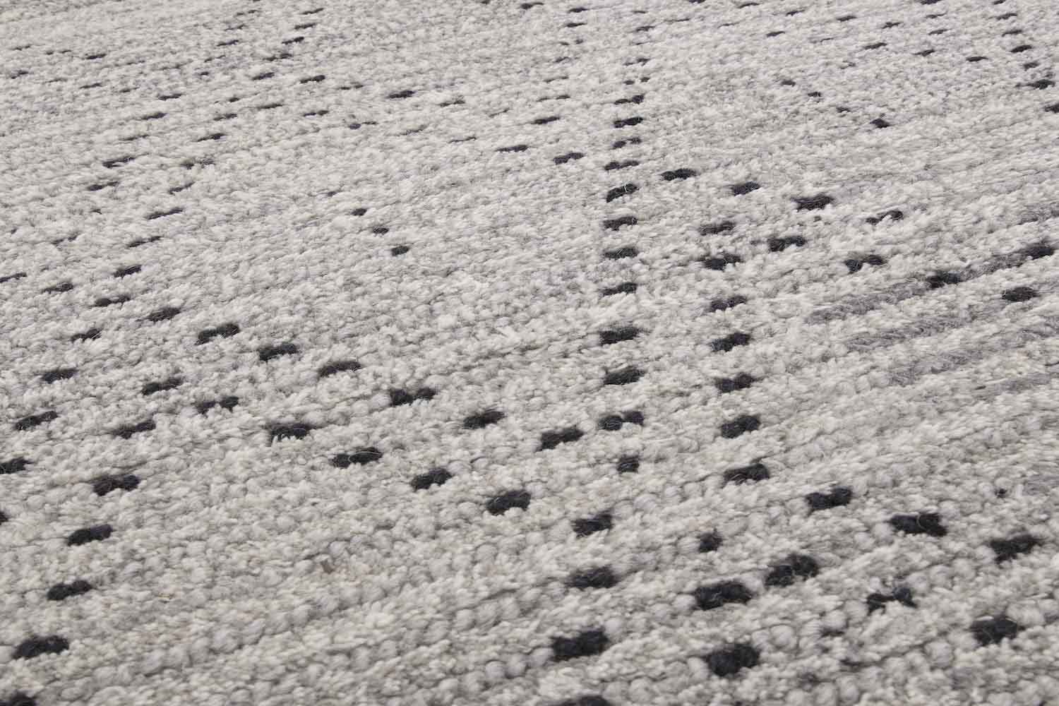 Nepal Rug Grey Black Diamond, 160x230 - Image 3