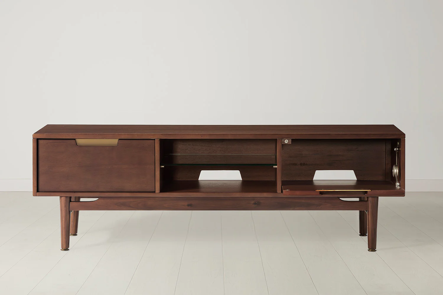 TV Unit 01 For TVs up to 60-inches, Walnut - Image 3